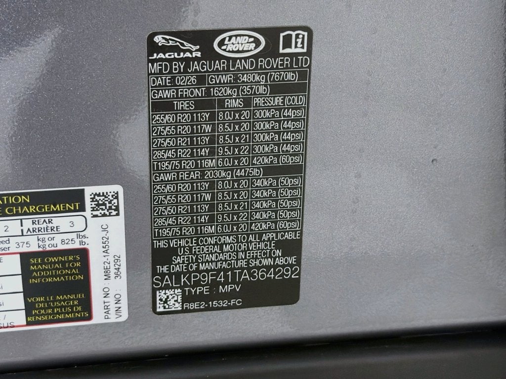 2026 Land Rover Range Rover Plug-In Hybrid SE