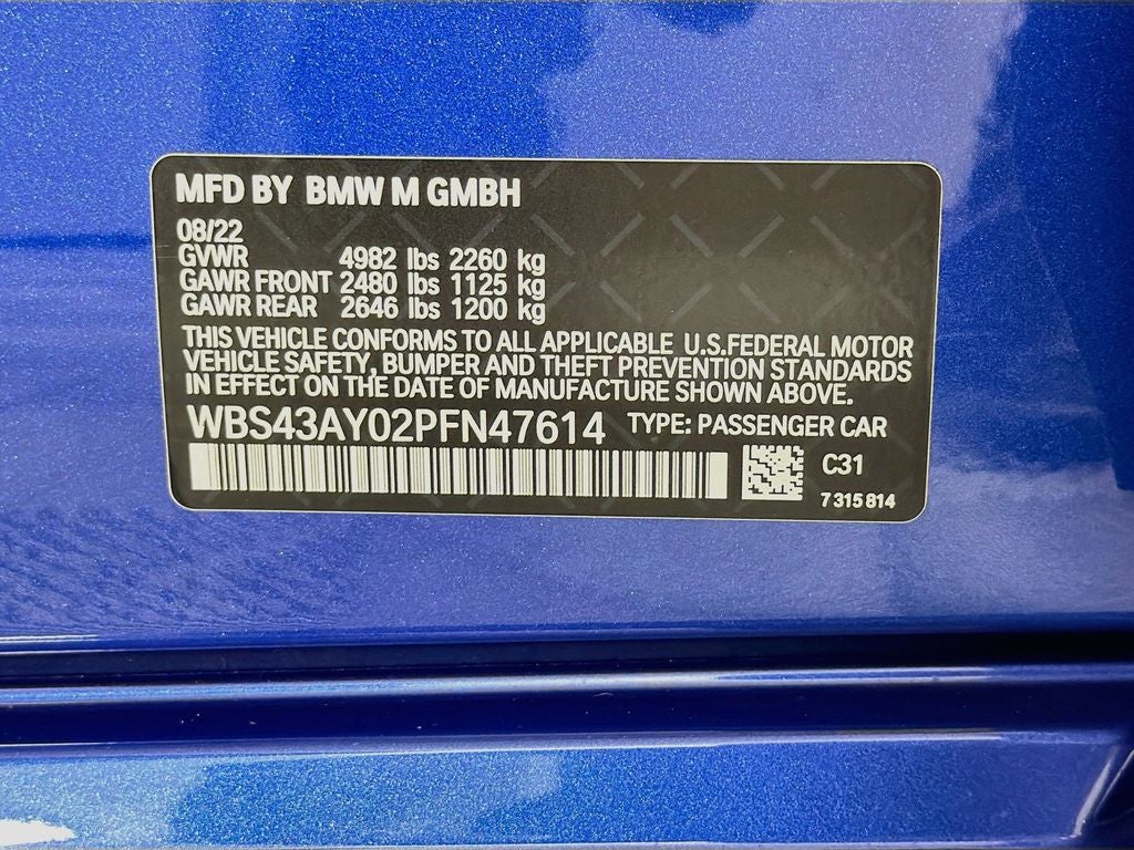 2023 BMW M3 Competition