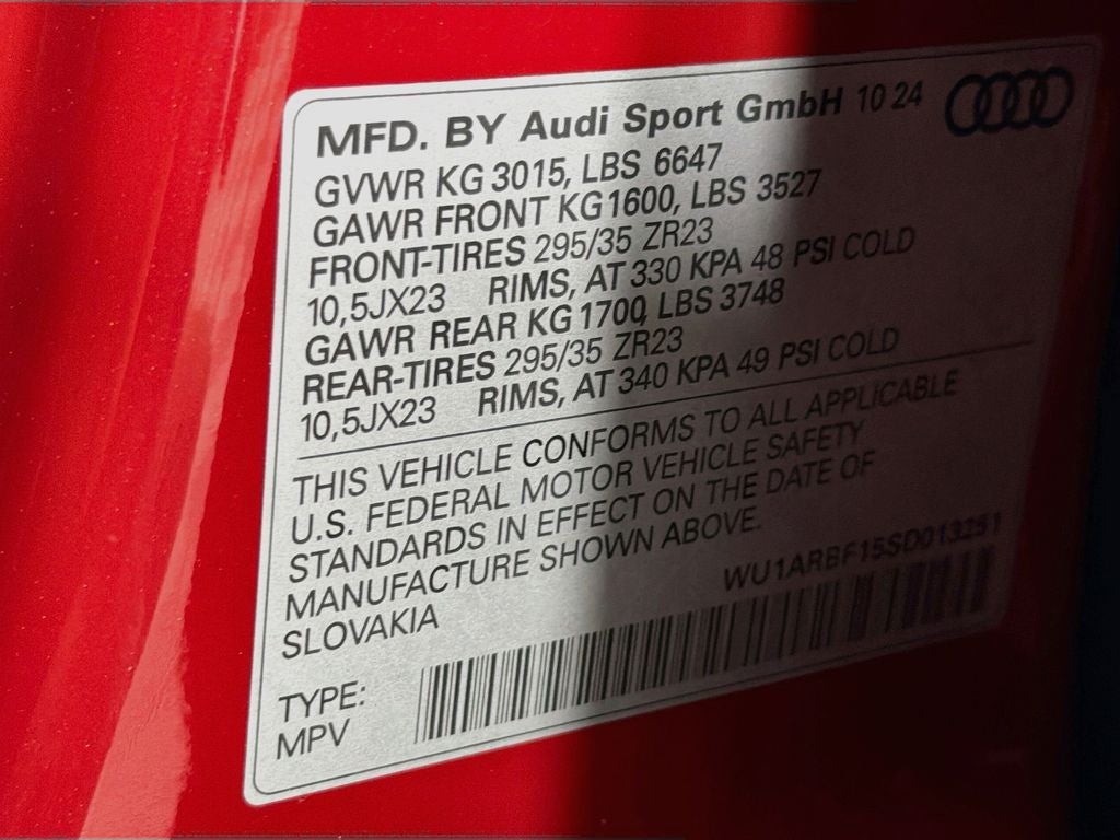 2025 Audi RS Q8 performance 4.0T quattro