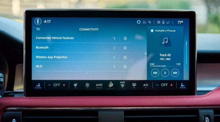 The center display of a 2026 Lincoln Corsair® SUV displays driver information. | Lincoln North Miami in North Miami FL
