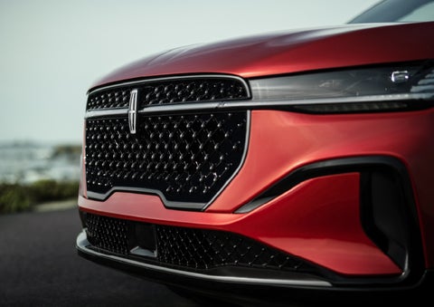 The sleek grille of a 2026 Lincoln Nautilus® SUV with the available Jet Appearance Package makes a bold statement. | Lincoln North Miami in North Miami FL
